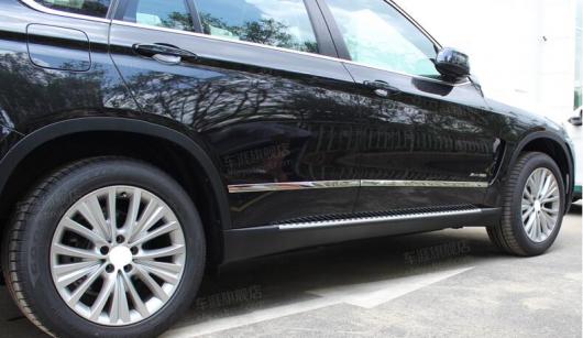 4ピース ステンレス スチール サイド ドア ボディ モール ディング カバー トリムフィット BMW X5 F15 2014 2015 カー AL-CC-7098 AL Car plating parts 27,520円