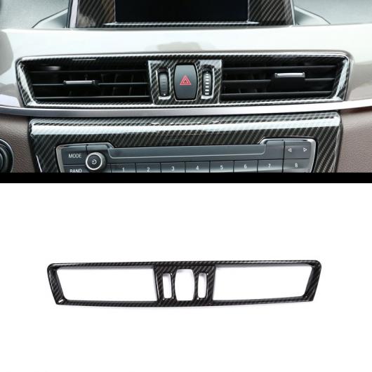 カーボンファイバー BMW X1 F48 2016-2018 ABS プラスチッククロームコンソール空調ベント カバー BMW X2 F47 AL-CC-7816 AL Interior parts for cars