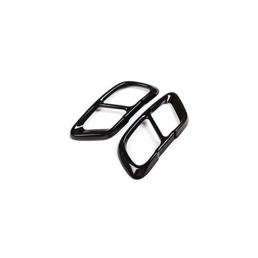 2個 クロムステンレス スチール エキゾースト パイプ カバー BMW X5 G05 X7 G07 2019 ブラック AL-DD-4270 AL Car plating parts