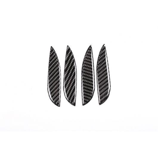 4個 カーボンファイバー インナーハンドル 装飾 ステッカー BMW 3 シリーズ GT F30 F33 F34 F35 2013-2018 Carbon fiber AL-DD-4346 AL plating parts