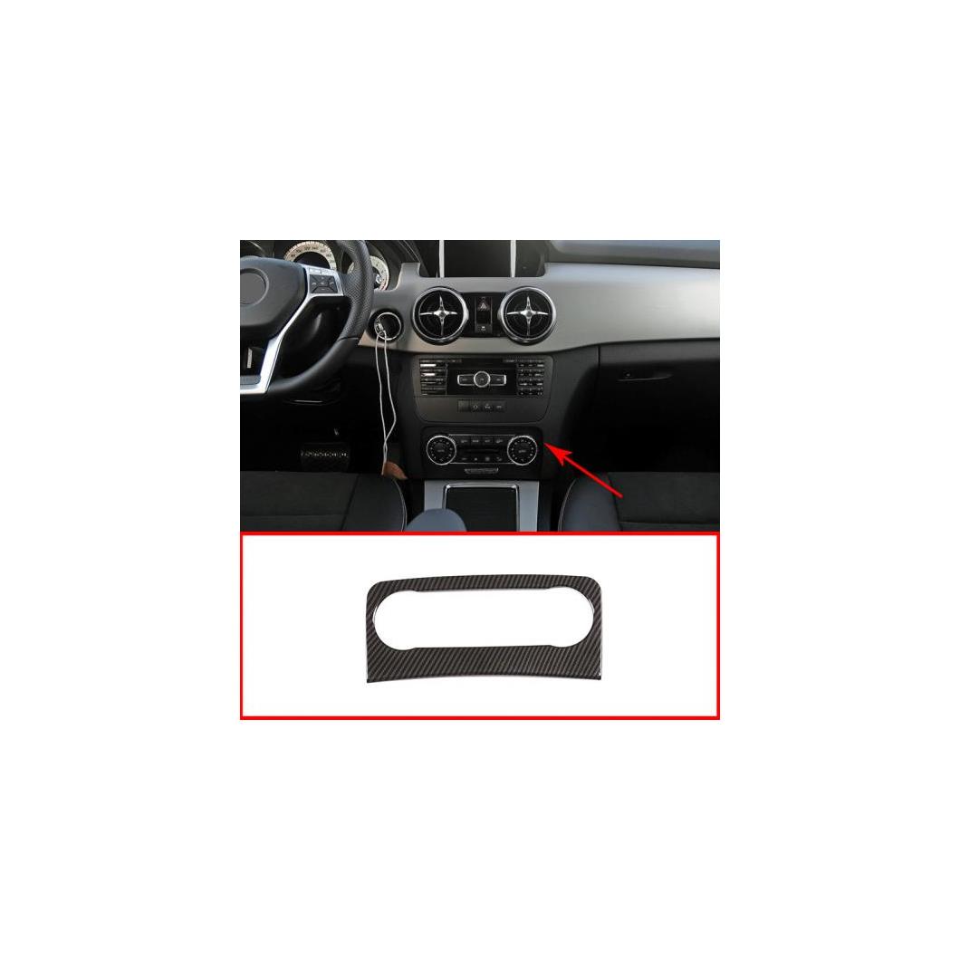 FOR MERCEDES BENZ GLK CLASS X204 GLK300 GLK260 2013-2015 CARBON FIBER SILVER ACCESSORIES ABS CAR CENTER AIR VENT FRAME トリム 選べる2バリエーション Carbon Fiber・Silver AL-DD-4145 AL Interior parts cars｜オートパーツエージェンシー2号店