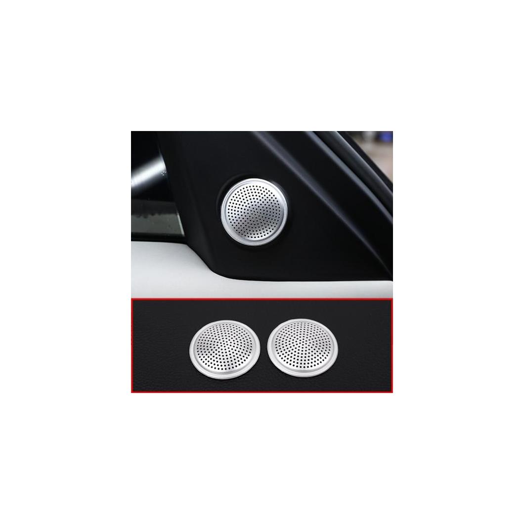 2個 アルミ合金 スピーカー カバー トリム ローバーディスカバリー 5 LR5 L462 2017 2018 AL-DD-4506 AL Interior parts for cars