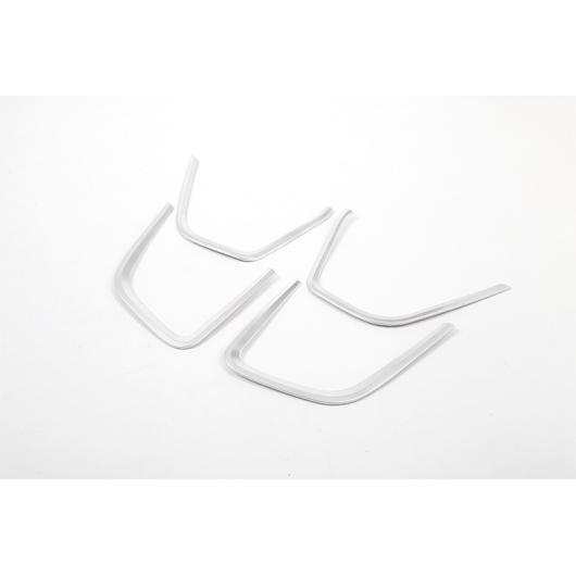 4個 マットシルバーカーボンファイバー ABS クローム インテリアフレーム トリム ジャガー E-ペース 2018-2019 Silver AL-DD-4817 AL Interior parts for cars