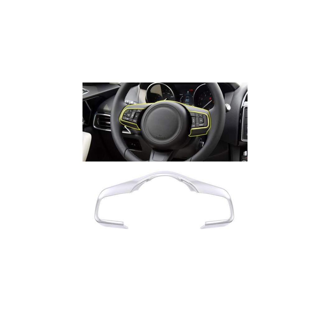 マット ABS クロームステアリングホイール 装飾 フレーム トリム ジャガー XE XF F ペース F ペース E-PACE 2016-2018 AL-DD-5170 AL Interior parts for cars|オートパーツエージェンシー2号店
