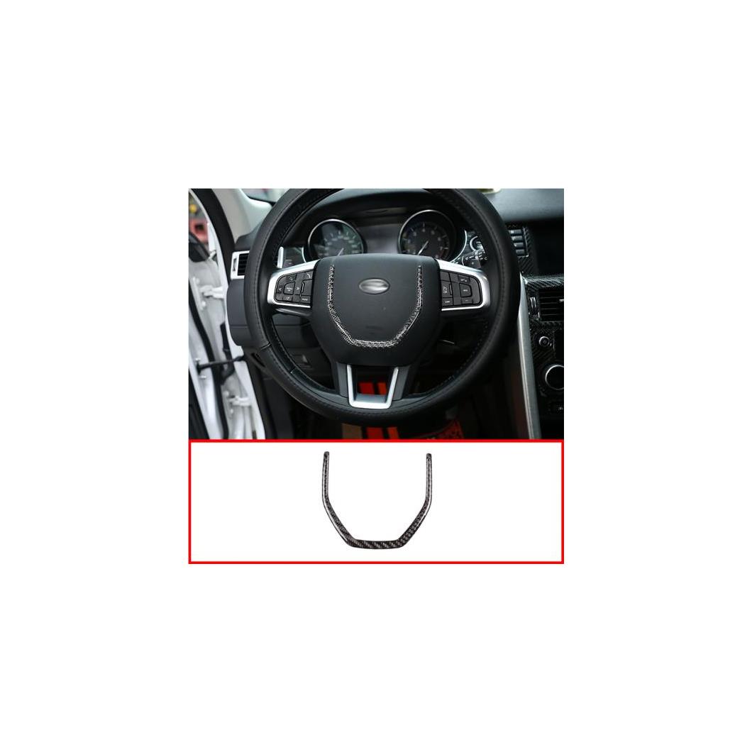ランドローバーディスカバリースポーツ 2015-2019 カーボンファイバー ステアリングホイール 装飾 フレーム トリム AL-DD-5225 AL Interior parts for cars