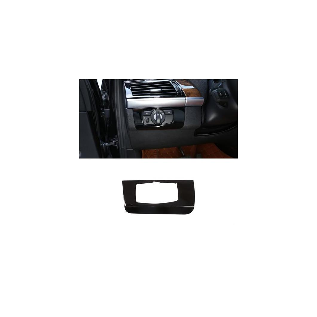 光沢 ブラック ABS クロームヘッドライトスイッチ 装飾 フレーム BMW X5 E70 X6 E71 2008-2013 AL-DD-5294 AL Interior parts for cars｜オートパーツエージェンシー2号店