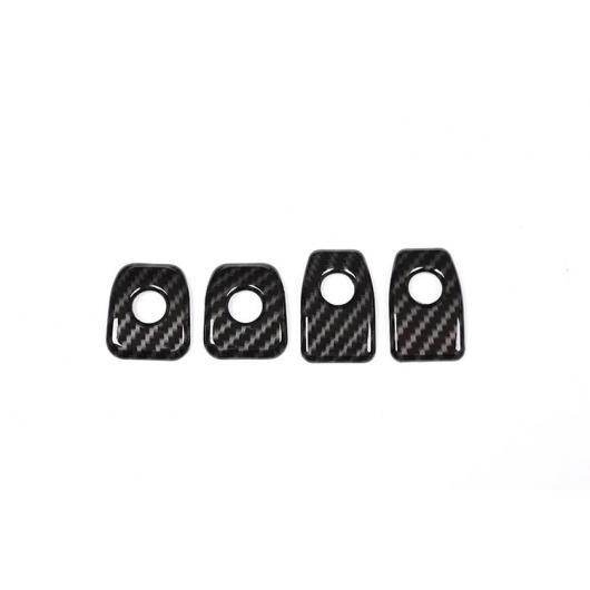 4X カーボン調 ABS ドアロック カバー BMW X5 F15 X6 F16 2015 ~ 2018 Carbon Fiber style AL-DD-5884 AL Interior parts for cars