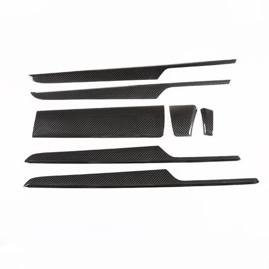 7個 カーボンファイバー ポルシェ マカン 2018 2019 内部センターコンソール 装飾 パネルトリム Carbon Fiber AL-DD-5976 AL Interior parts for cars