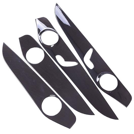 メルセデスベンツ C クラス W205 C180 2015-2018 ABS クローム カーボン調 インテリアドア パネル カバー 4ピース Carbon fiber Style AL-DD-6644 AL Interior parts for cars