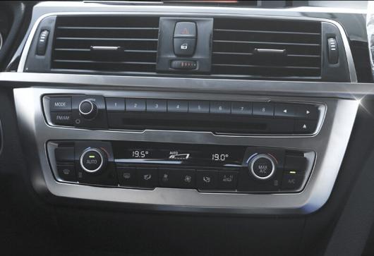 BMW 3シリーズF34 2013-2017 ABS マットクロームセンターコンソールパネル カバー トリム3Dステッカー1 PC AL-DD-6030 AL Interior parts for cars
