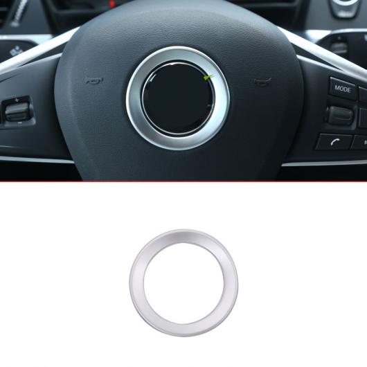 BMW X1 F48 2016 2017 ABS マットクロームステアリングホイール 装飾 リングトリムステッカー AL-DD-6056 AL Interior parts for cars