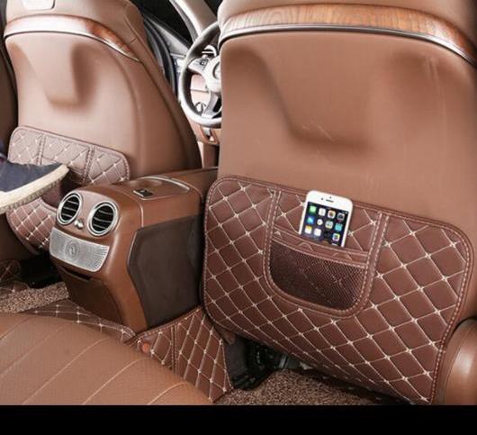 レザー シート背もたれ 傷防止 パッド 装飾 メルセデスベンツ E クラス W213 E300 E200 E320 2016-17 防汚 マット 選べる2カラー ブラック・ブラウン AL-DD-7016 AL Interior parts for cars|オートパーツエージェンシー2号店