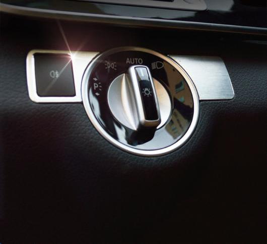 ヘッドライトスイッチ コントロール ボタンフレーム ステッカー メルセデスベンツ ABC E クラス CLA GLA ミリリットル GL GLK GLE GLS 選べる2バリエーション model A 1 set・model B 1 set AL-DD-7435 AL Interior parts for cars