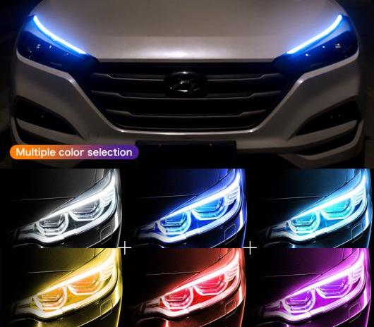 LED DRL ヘッドライト ストリップ デイタイム ランニング ライト ターン シグナル ランプ 適用:メルセデスベンツ CLA W205 W204 W203 W211 W212 GLC GLK GLE 45cm AL-DD-7630 AL Car parts