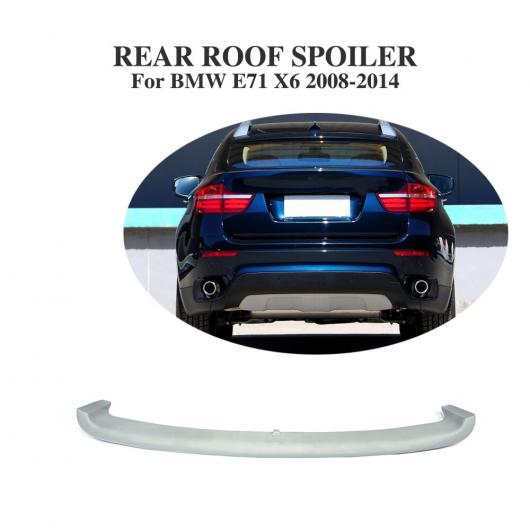 車用外装パーツ リア ルーフ ウインドウ スポイラー フロントガラス ウイング 適用: BMW X6 E71 SUV 2008-2014 PU 未塗装 グレー AL-DD-7739 AL Exterior parts for cars