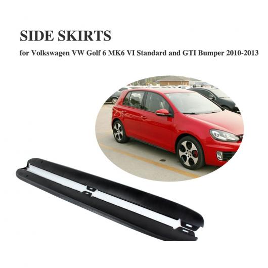 車用外装パーツ サイド スカート エプロン ボディ キット 適用: フォルクスワーゲン VW ゴルフ 6 VI MK6＆GTI 2010-2013 PP ブラック 未塗装 バンパー ストリップ AL-DD-7845 AL Exterior parts for cars｜オートパーツエージェンシー2号店