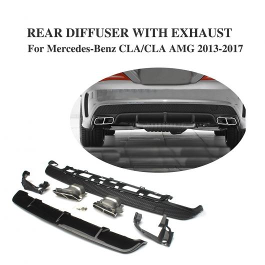 車用外装パーツ PP リア バンパー ディフューザー エキゾースト チップ 適用: ベンツ CLAクラス CLA260 CLA AMG 2013-2017 AL-DD-7909 AL Exterior parts for cars 103,090円
