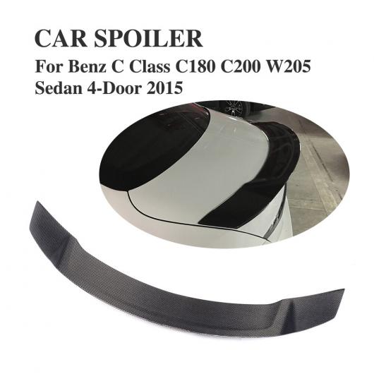 車用外装パーツ リアル カーボン リア スポイラー 適用: メルセデスベンツ W205 Cクラス セダン C43 C63 C180 C200 C250 C300 C350 C400 C450 2015-2018 AL-DD-7997 AL Exterior parts for cars