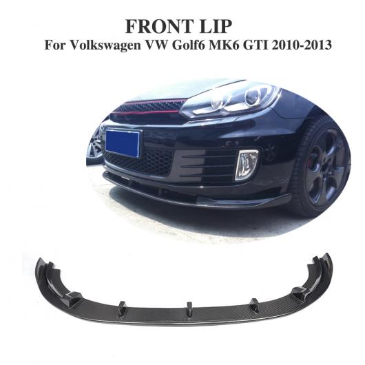 車用外装パーツ カーボンファイバー フロント バンパー リップ チン スポイラー 適用: フォルクスワーゲン VW ゴルフ 6 VI MK6 GTI 2010-2013 AL-DD-8181 AL Exterior parts for cars