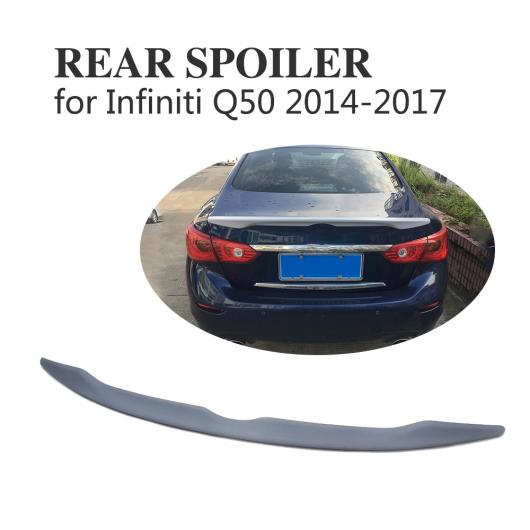 車用外装パーツ リア スポイラー トランク ブート リップ ウイング トリム ステッカー 適用: インフィニティ Q50 2014-2017 ABS グレー AL-DD-8310 AL Exterior parts for cars｜オートパーツエージェンシー2号店