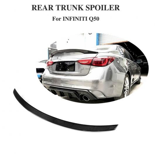車用外装パーツ リアル カーボンファイバー トランク スポイラー トランク メンバー ウイング リア スポイラー ウイング ウイングS 適用: インフィニティ Q50 Q50S 2018-2019 AL-DD-8521 AL Exterior parts for cars|オートパーツエージェンシー2号店