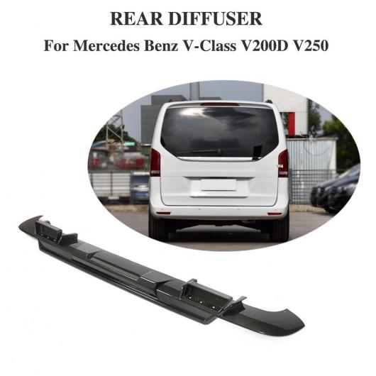 車用外装パーツ バンパーS ディフューザー 適用: メルセデスベンツ Vクラス V200D V250D W447 2016-2018 グロス ブラック リア バンパー ディフューザーS ドライ カーボンファイバー AL-DD-8594 AL Exterior parts for cars｜オートパーツエージェンシー2号店