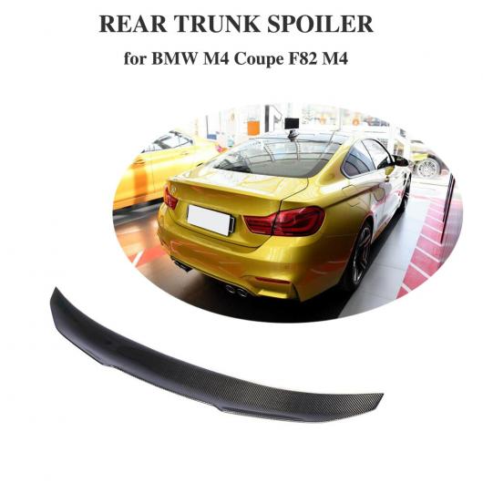 車用外装パーツ カーボンファイバー 適用: BMW F82 M4 クーペ 2ドア 2014-2018 リア トランク スポイラー ブート ウイング リップ AL-DD-8599 AL Exterior parts for cars