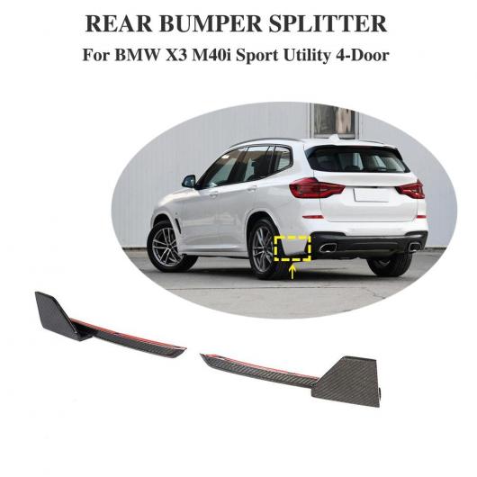 車用外装パーツ リア バンパー リップ スポイラー スプリッター サイド エプロン 適用: BMW X3 M-sport 2018+ AL-DD-8803 AL Exterior parts for cars