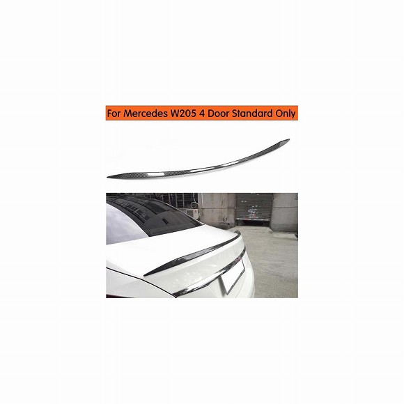 車用外装パーツ 適用: メルセデス W205 カーボン スポイラー 4ドア セダン C180 C200 C250 C260 カーボンファイバー リア トランク スポイラー 2015-2017 AL-DD-8719 AL Exterior parts for cars|オートパーツエージェンシー2号店