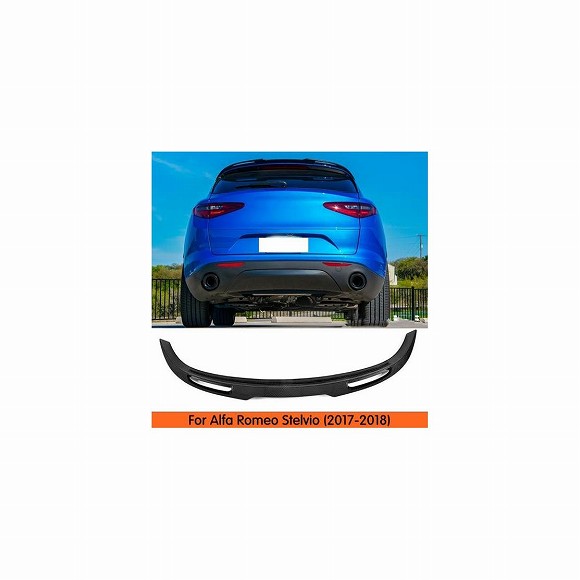 車部品 適用: アルファ ロミオ ステルヴィオ 2017-2018 カーボンファイバー リア ブート ウイング スポイラー リア ルーフ スポイラー ウイング トランク リップ ブート カバー AL-DD-8844 AL Car parts｜オートパーツエージェンシー2号店