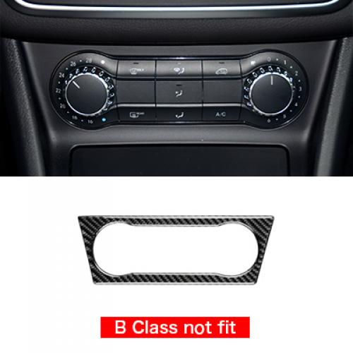 車用内装パーツ 適用: メルセデスベンツ W169 W245 W117 W156 Aクラス Bクラス CLA GLA CD エアコン コントロール パネル カバー トリム カーボンファイバー AL-DD-7680 AL Interior parts for cars｜オートパーツエージェンシー2号店