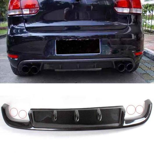 車用外装パーツ MK6 カーボンファイバー リア バンパー リップ ディフューザー スポイラー 適用: フォルクスワーゲン ゴルフ 6 MK6 GT-I バンパー 2012-2014 ブラック AL-DD-8656 AL Exterior parts for cars