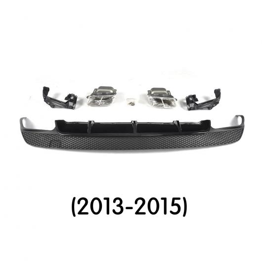 車部品 リア リップ スポイラー エキゾースト チップ 適用: メルセデス CLAクラス W117 CLA260 CLA45 2013-2018 PP フィン ディフューザー プレート ブラック AL-DD-8842 AL Car parts|オートパーツエージェンシー2号店