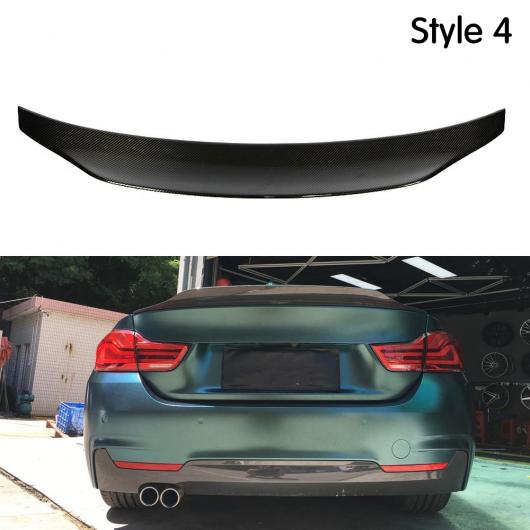 車部品 適用: BMW F32 スポイラー カーボンファイバー 素材 4 シリーズ クーペ F32 カーボン スポイラー 2ドア カーボン ウイング 2014 2015 2016-UP スタイル 4 AL-DD-8861 AL Car parts