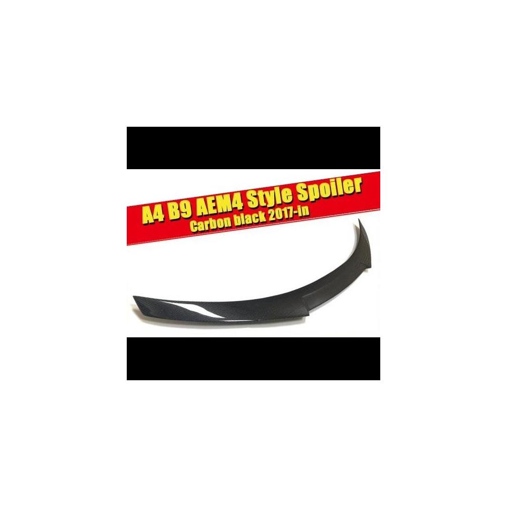 適用: アウディ A4 A4A A4Q B9 リア トランク スポイラー ウイング ハイ キック カーボンファイバー 光沢ブラック 2017 タイプ001 AL-EE-0775 AL Exterior parts for cars