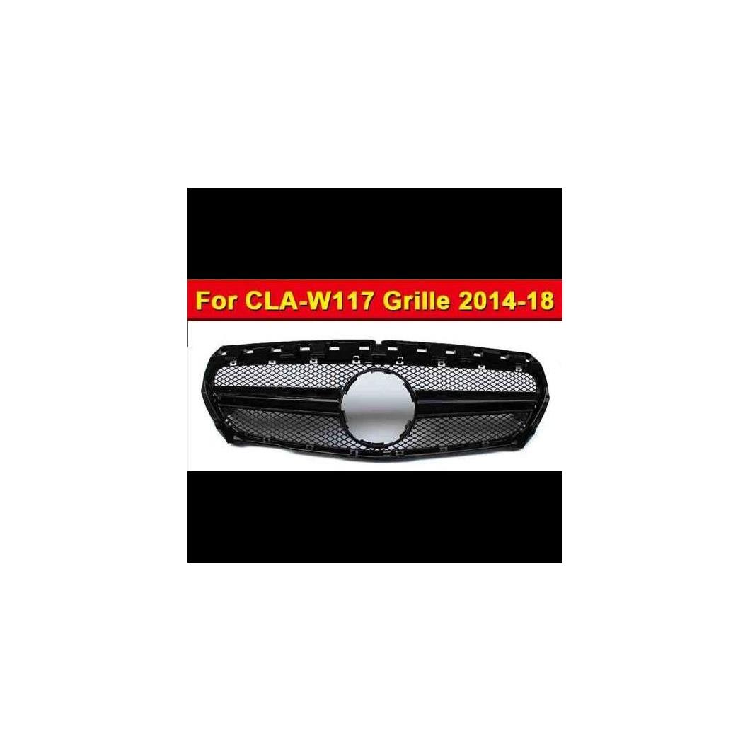 車用外装パーツ 適用: CLAクラス W117 グリッド スタイル ABS 素材 ブラック グリル CLA180 CLA200 CLA250 フロント バンパー メッシュ 2014-2018 タイプ001 AL-EE-1009 AL Exterior parts for cars