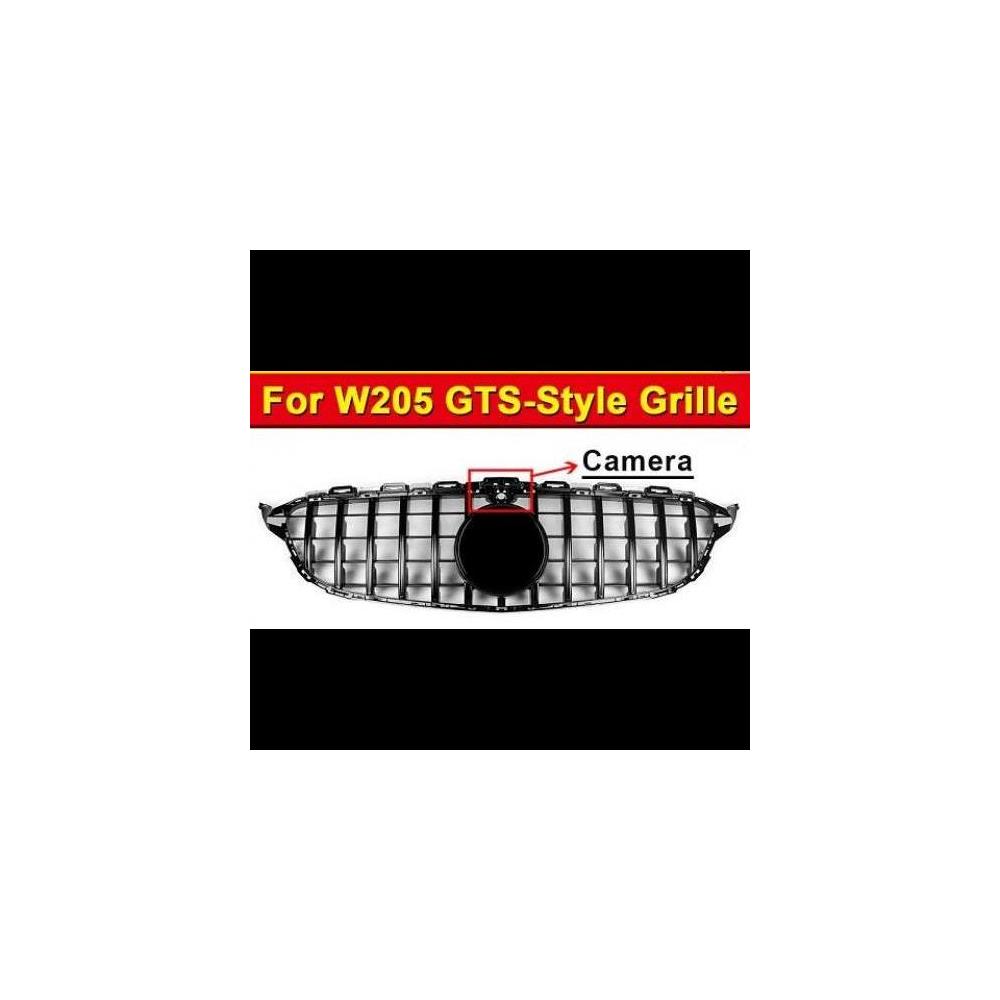 W205 スポーツ グリッド メッシュ ABS ブラック グリル カメラホール 適用: C180 C200 C230 C250 C280 2015-18 タイプ001 AL-EE-1021 AL Exterior parts for cars