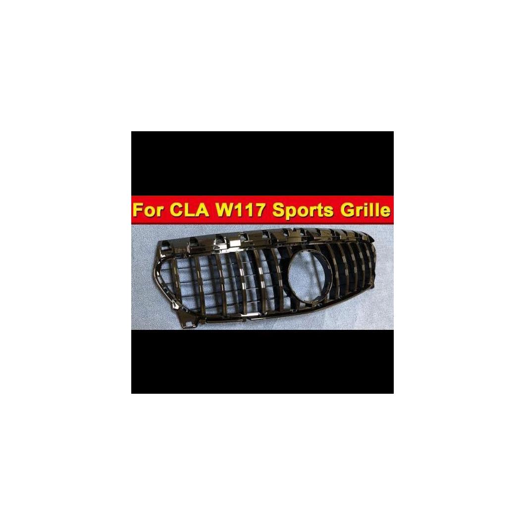 CLAクラス W117 GT フロント グリッド ABS 光沢ブラック CLA200 CLA250 CLA300 CLA45 バンパー 2014-18 タイプ001 AL-EE-1074 AL Exterior parts for cars|オートパーツエージェンシー2号店
