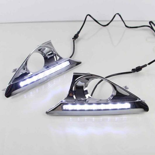 適用: トヨタ カムリ 2011-2014 2個 12V ハイ パワー 6W 8 LED DRL デイタイム ランニング ライト フォグ ワーニング ランプ イエロー ホワイト AL-EE-3812 AL Car parts|オートパーツエージェンシー2号店