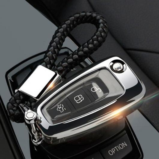 適用: フォブ フォード C-MAX S-MAX フォーカス 3 MK2 MK3/ギャラクシー モンデオ トランジット フィエスタ/クーガ エスケープ キーケース タイプ002～ブラック AL-EE-3163 AL Car parts