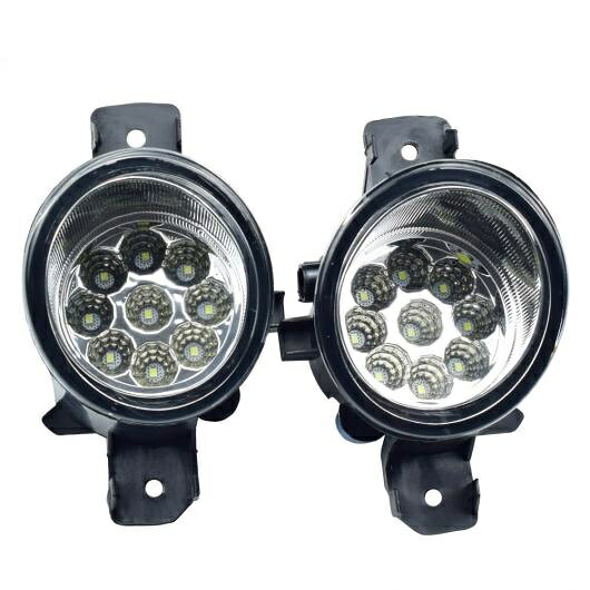LED フォグライト ランプ 適用: 日産 キャシュカイ J10 JJ10 2007-2013 左 右 フロント バンパー フォグ ランプ ライト LED (ホワイト)・ハロゲン (ウォーム ホワイト) AL-EE-3431 AL Car parts