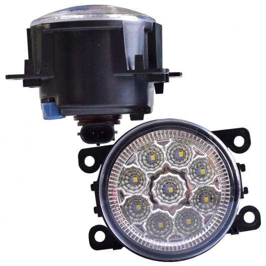 フロント バンパー フォグライト 適用: 日産 フロンティア 2.8L 4CYL ディーゼル 2004-2012 高輝度 LED フォグランプ ライト LED 9 ライト ホワイト・LED 9 ライト イエロー AL-EE-3824 AL Car parts