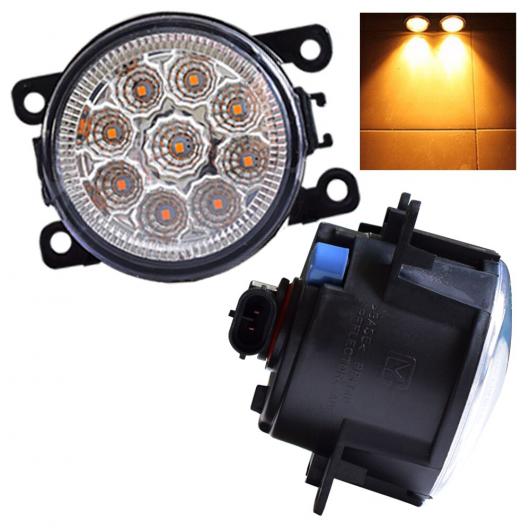 2個 12V DRL 適用: ランプ ライト LED ライト 9W/セット 三菱 L200 KB_T KA_T ピックアップ 2005-2015 フォグ ランプ ライト LED 9 ライト ホワイト・LED 9 ライト イエロー AL-EE-3845 AL Car parts
