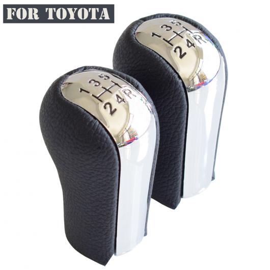 クローム レザー ギア シフト ノブ レバー マニュアル 5/6速 適用: トヨタ カローラ アイ ヴァーソ RAV4 ヤリス ヴィッツ 5速・ダスト・プルーフ・6速・ダスト・プルーフ AL-EE-3943 AL Car parts|オートパーツエージェンシー2号店