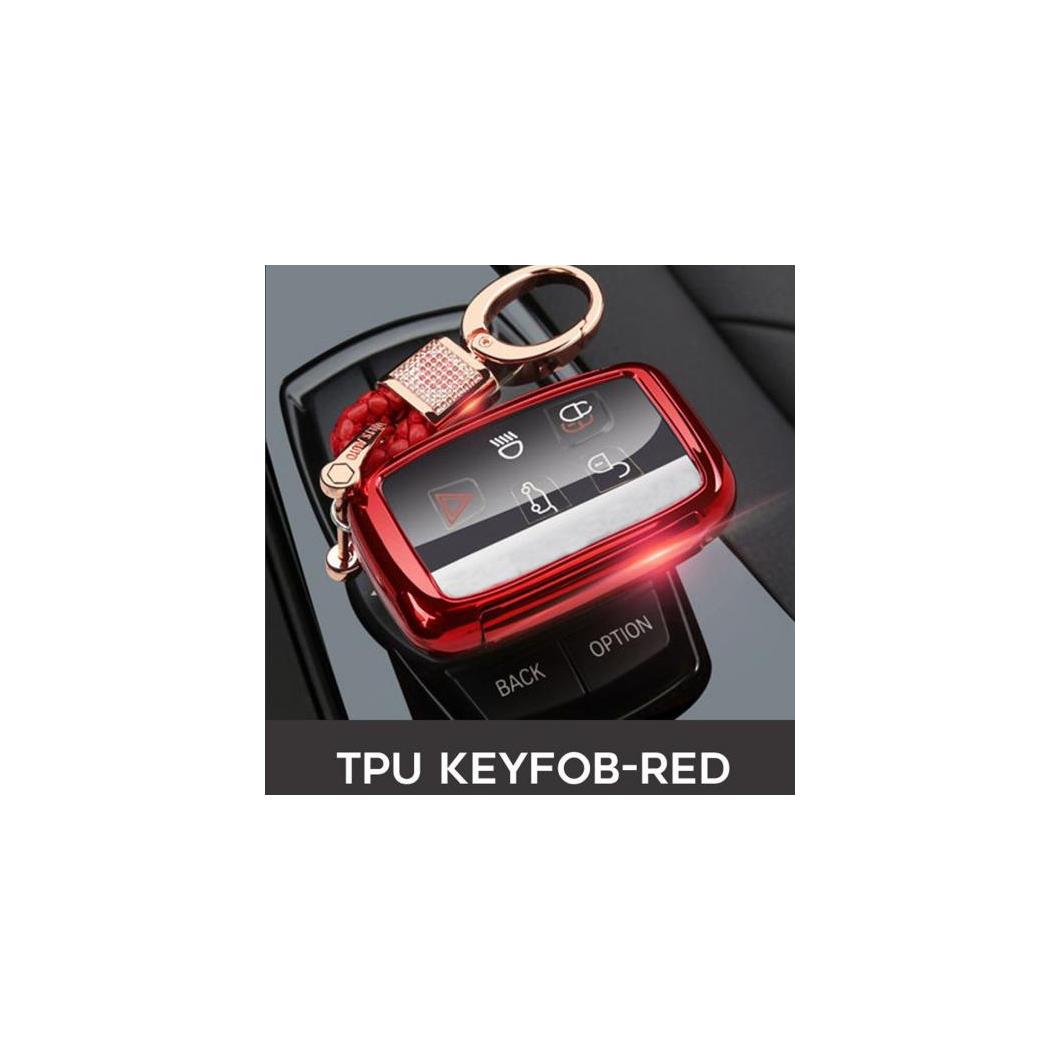 TPU キー カバー ケース 適用: ランド ローバー 4イヴォーク/ディスカバリー 2 3/ヴォーグ/X8/XFR/LR4/ジャガー XK XKR/Fペース S-TYPE タイプ001~ピンク AL-EE-3182 AL Car parts