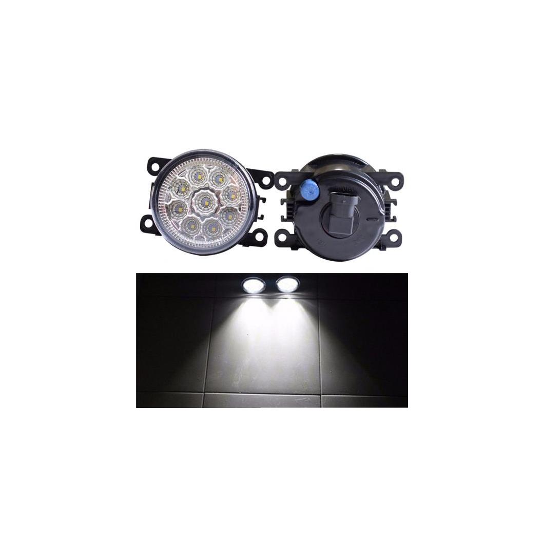 2個セット LED ライト DRL 12V デイタイム ランニング ランプ 適用: スズキ SX4 サルーン GY 2007-2012 フォグ ランプ ライト LED 9 ライト ホワイト・LED 9 ライト イエロー AL-EE-3893 AL Car parts