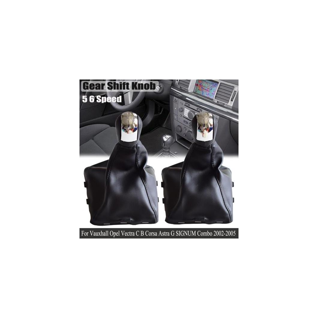クローム ABS ギア シフト ノブ シフター マニュアル 5/6速 適用: オペル ベクトラ C B コルサ アストラ G シグナム コンボ 2002-05 ゲートル 5・R速・ブーツ～6速・ブーツ AL-EE-4116 AL Car parts