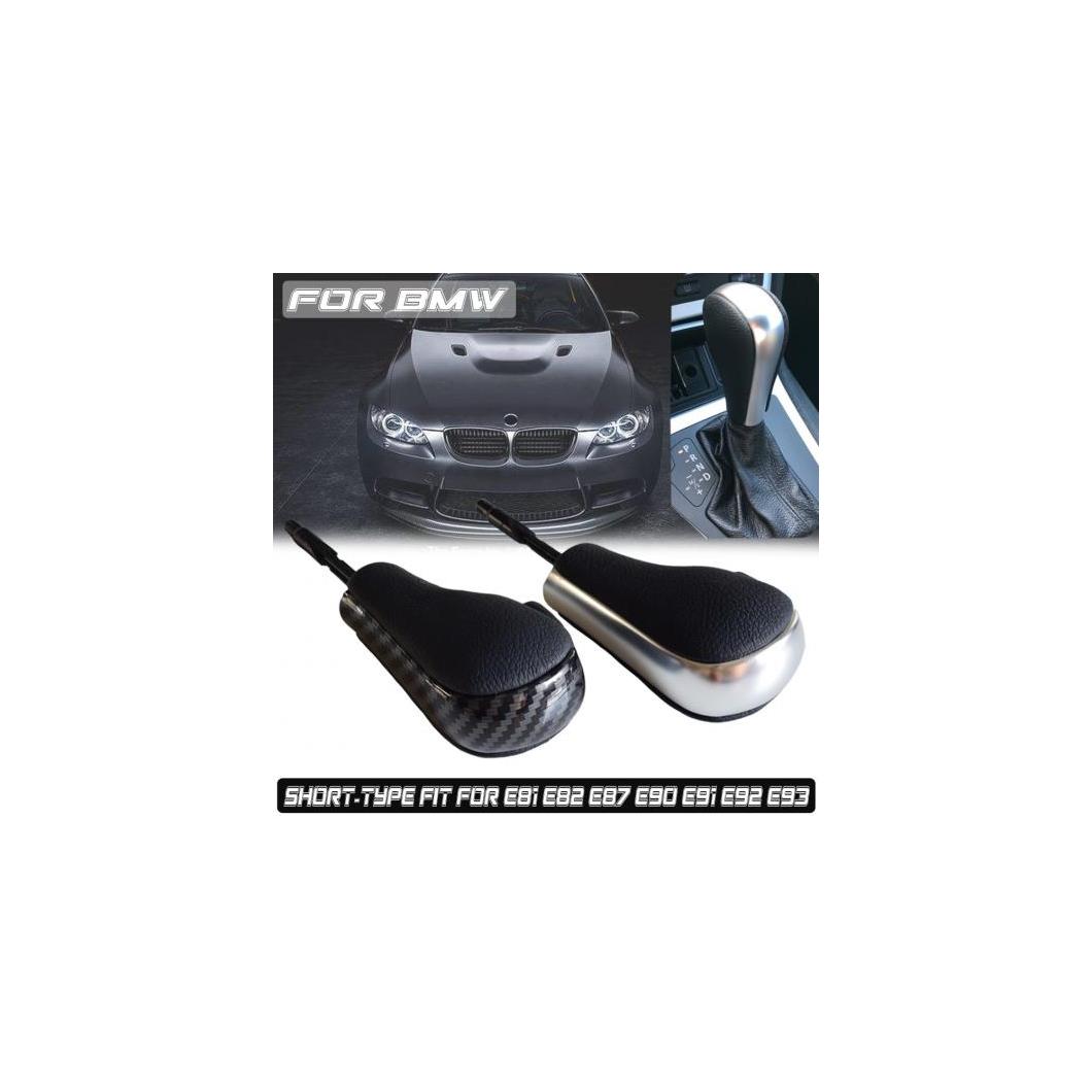 オート ギア シフト ノブ 適用: BMW E81 E82 E87 E90 E91 E92 E93 カーボンファイバー 自動車 スティック ギア シフト ノブ カーボンファイバー・マット シルバー AL-EE-4229 AL Car parts