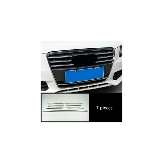 フロント センター グリッド グリッド 装飾 カバー トリム 適用: アウディ A4 2009-2012 ステンレス スチール グリル デカール ストリップ モールディング グリッド AL-EE-4574 AL Exterior parts for cars｜オートパーツエージェンシー2号店