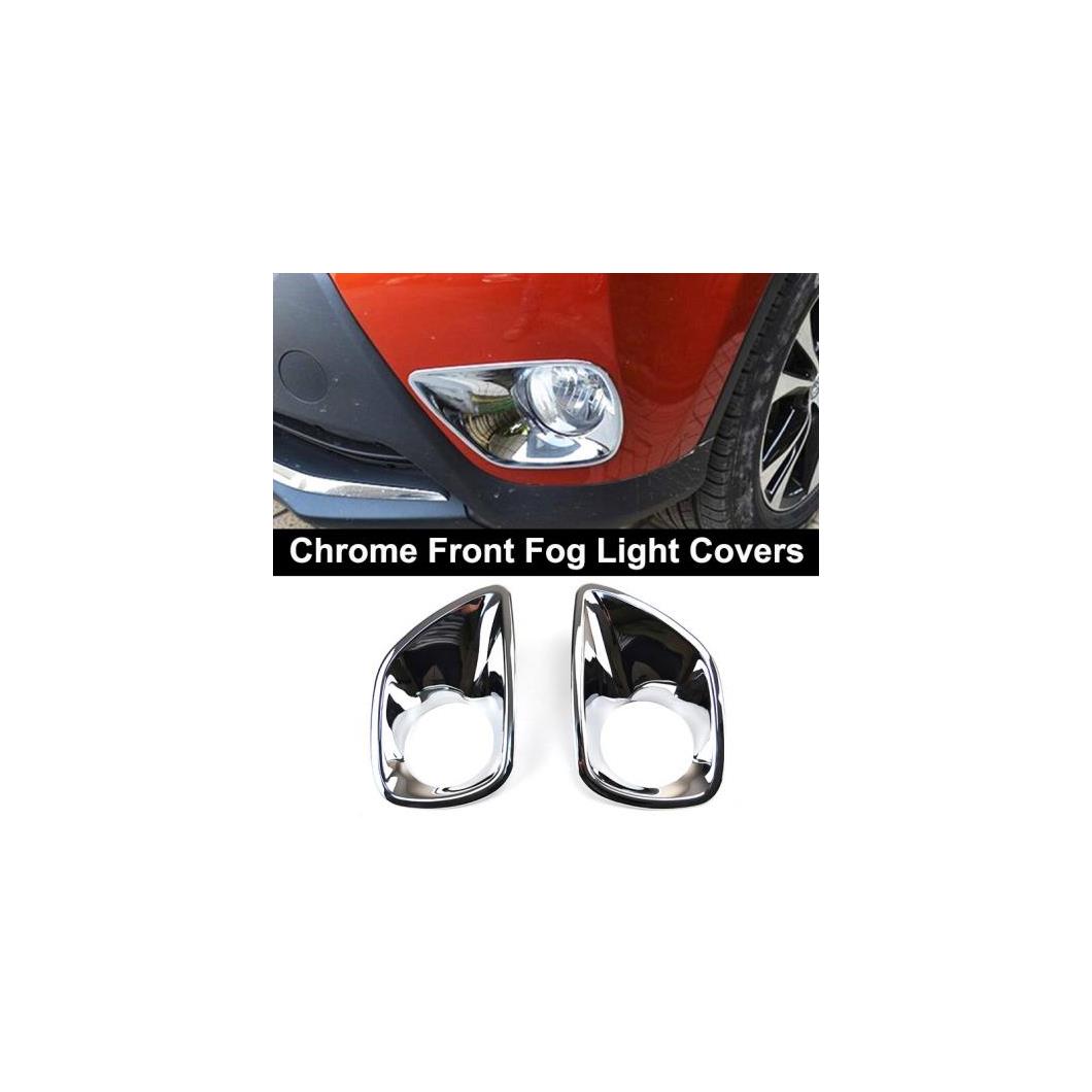 適用: トヨタ RAV4 2013-2015 クローム カバー トリム ストリップ 装飾 アクセサリー フロントフォグライトカバー AL-EE-5500 AL Exterior parts for cars